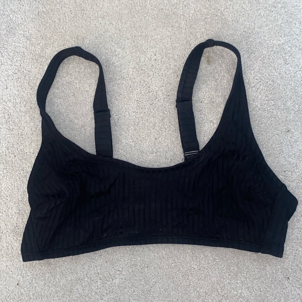 black bikini top
